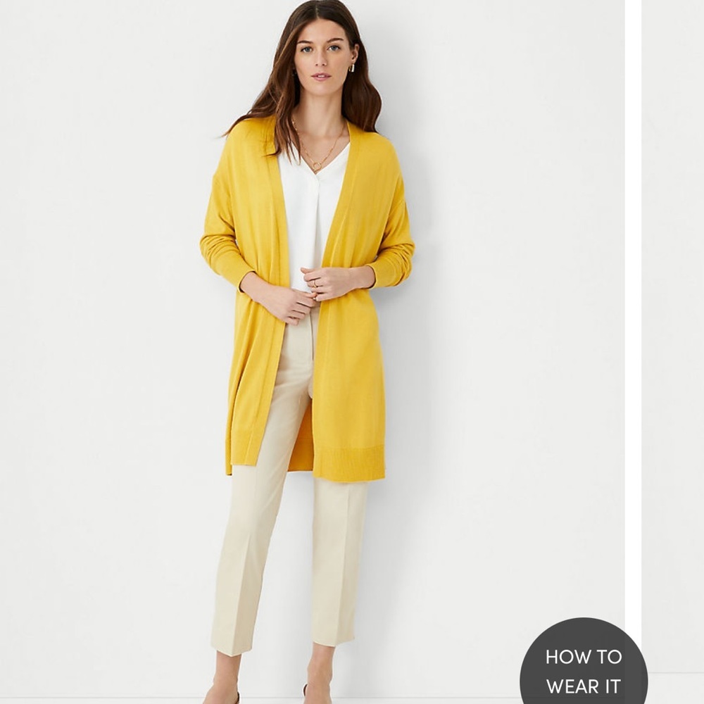 Evolution by Entro Yellow Cardigan. Size XXL (902)